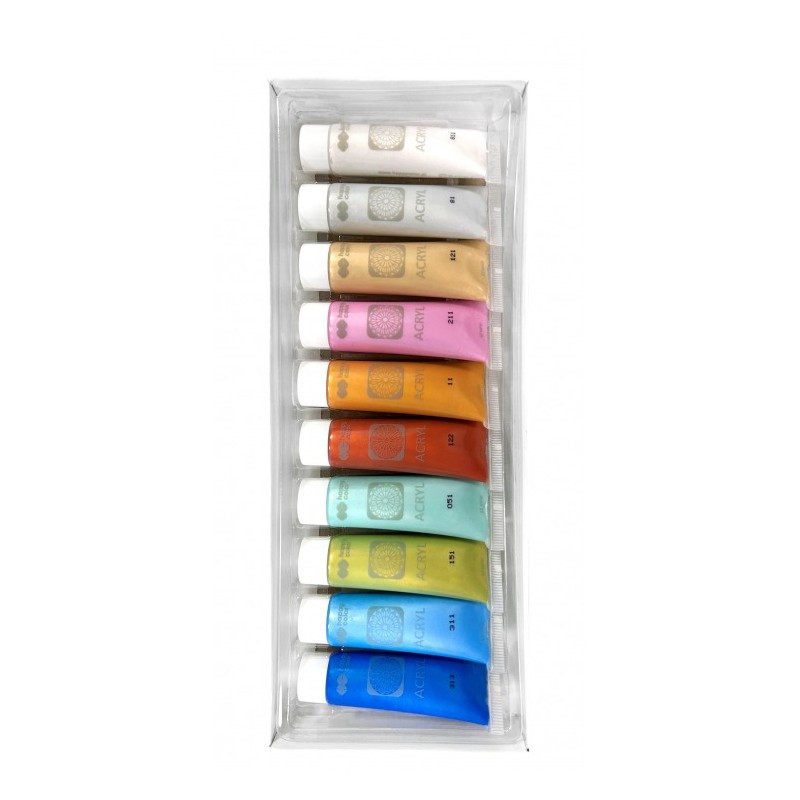 Farba akrylowa STAEDTLER 12ml Happy Color  10 kol metalicznych HA 7370 0012-M10